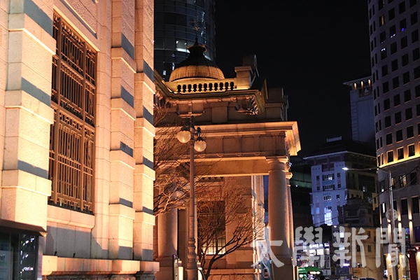 지난 16일(화) 밤에 촬영한 한국은행 화폐박물관(구 서울 한국은행 본관)