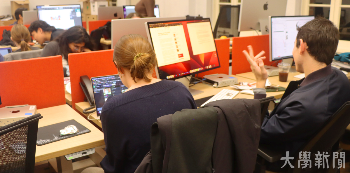 ▲「데일리 트로잔」의 편집국.