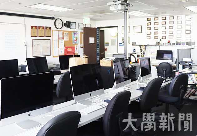 ▲「데일리 타이탄」 편집국 모습. 