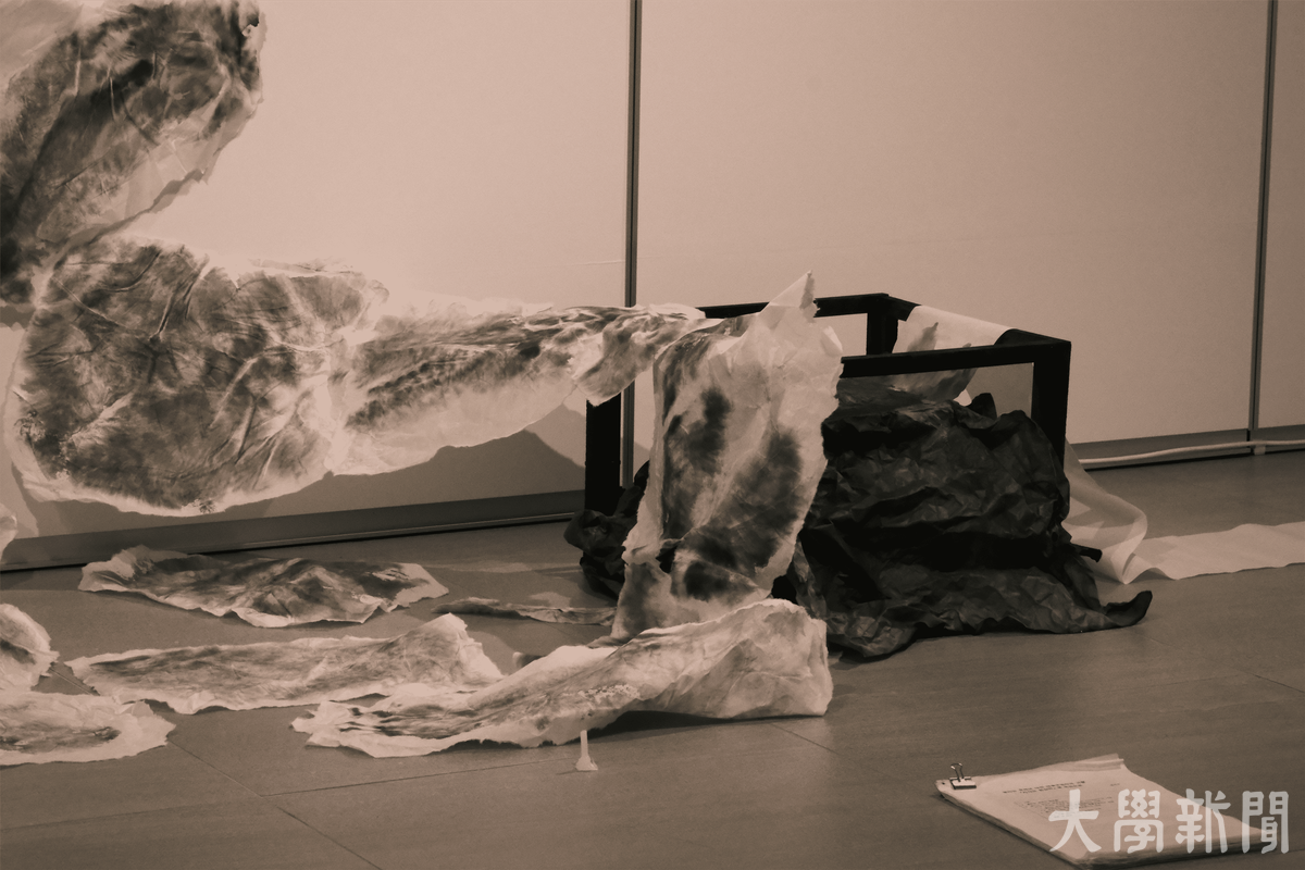 ▲〈육화된 의식 시리즈: 촉각〉(봉혜언, 2025)이 플러스 카지노된 모습.