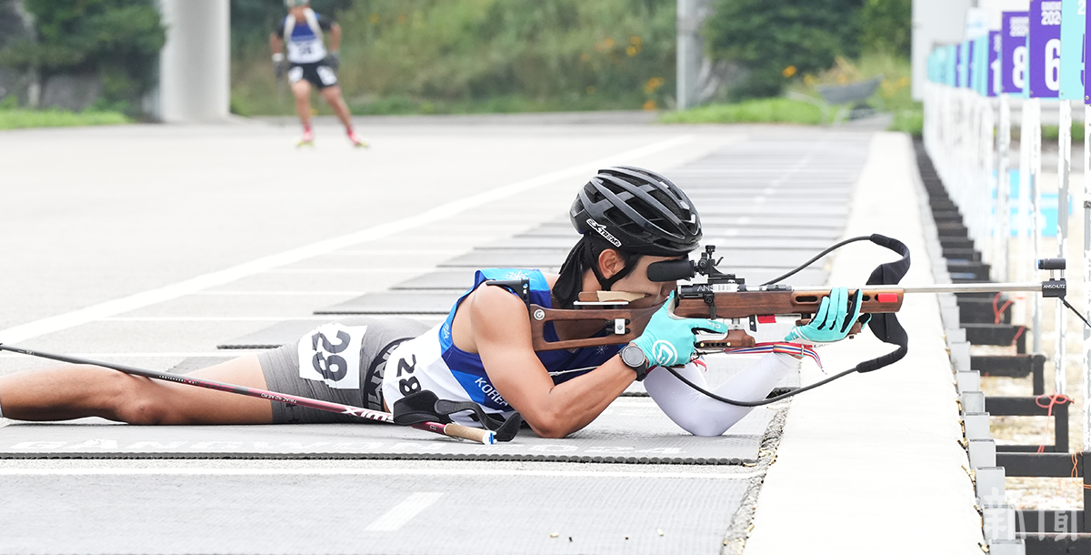 ▲최두진 선수가 복사를 진행하고 있다.
