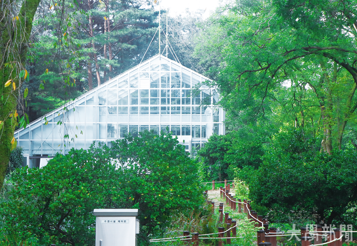 ▲우리 카지노수목원 온실의 모습.