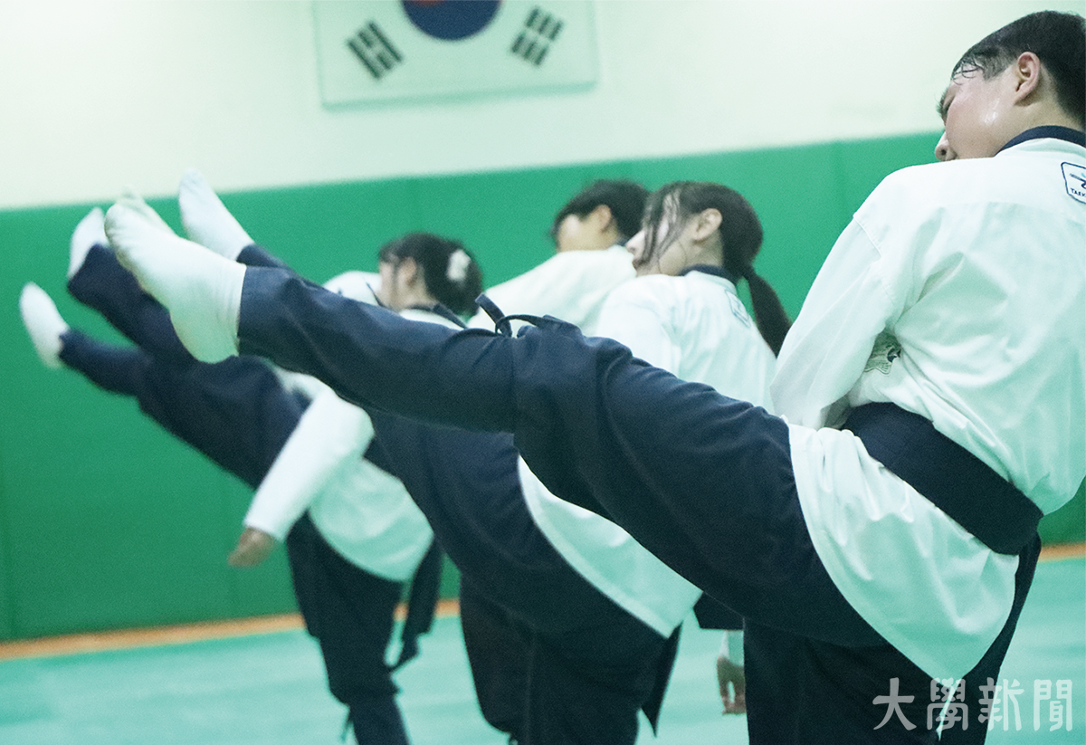 ▲택견 국가대표시범단이 훈련하고 있다.